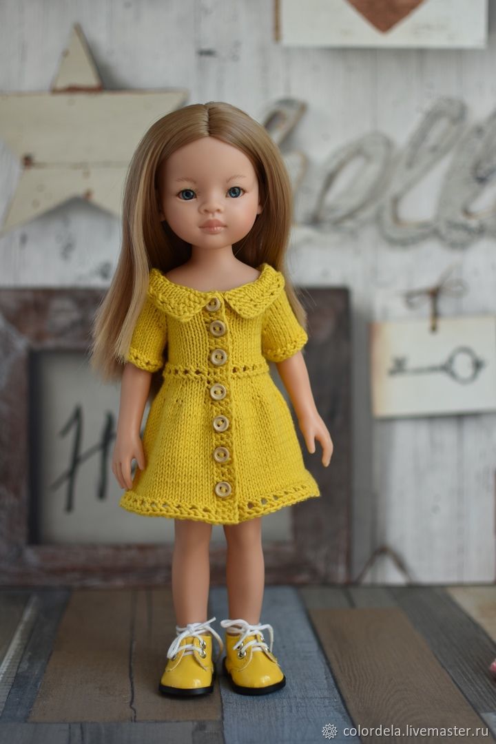 Вяжем платье для паолочки (Кукла Paola Reina 32 см) - Бэйбики