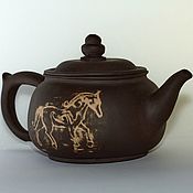 Заварочный чайник "Утка-ковш", ручная лепка