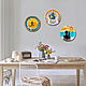 'The art of loving ' set of plates on the wall. Decorative plates. Art by Tanya Shest. My Livemaster. Фото №4