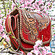 Женская кожаная сумка "Японский дракон" - цветная. Классическая сумка. Хельга. Кожаная мануфактура. Ярмарка Мастеров.  Фото №4