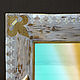 Зеркало настенное в состаренной раме в стиле шебби-шик. Зеркала. Alba Venti. Интернет-магазин Ярмарка Мастеров.  Фото №2