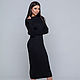 Black dress noodles. Dresses. SHAPAR - knitting clothes. Online shopping on My Livemaster.  Фото №2