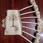 Сувениры и подарки handmade. Livemaster - original item Smoking pipe for smoking Gandalf with Gondor tree. Handmade.