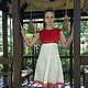 Author's felted dress 'Red and white', Klimkin Galina. Dresses. Galina Klimkina (gala-klim). My Livemaster. Фото №5
