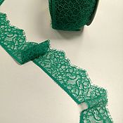 Материалы для творчества handmade. Livemaster - original item Lace: Emerald lace. Handmade.