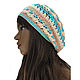 Beret summer Birina. Berets. avokado. Online shopping on My Livemaster.  Фото №2