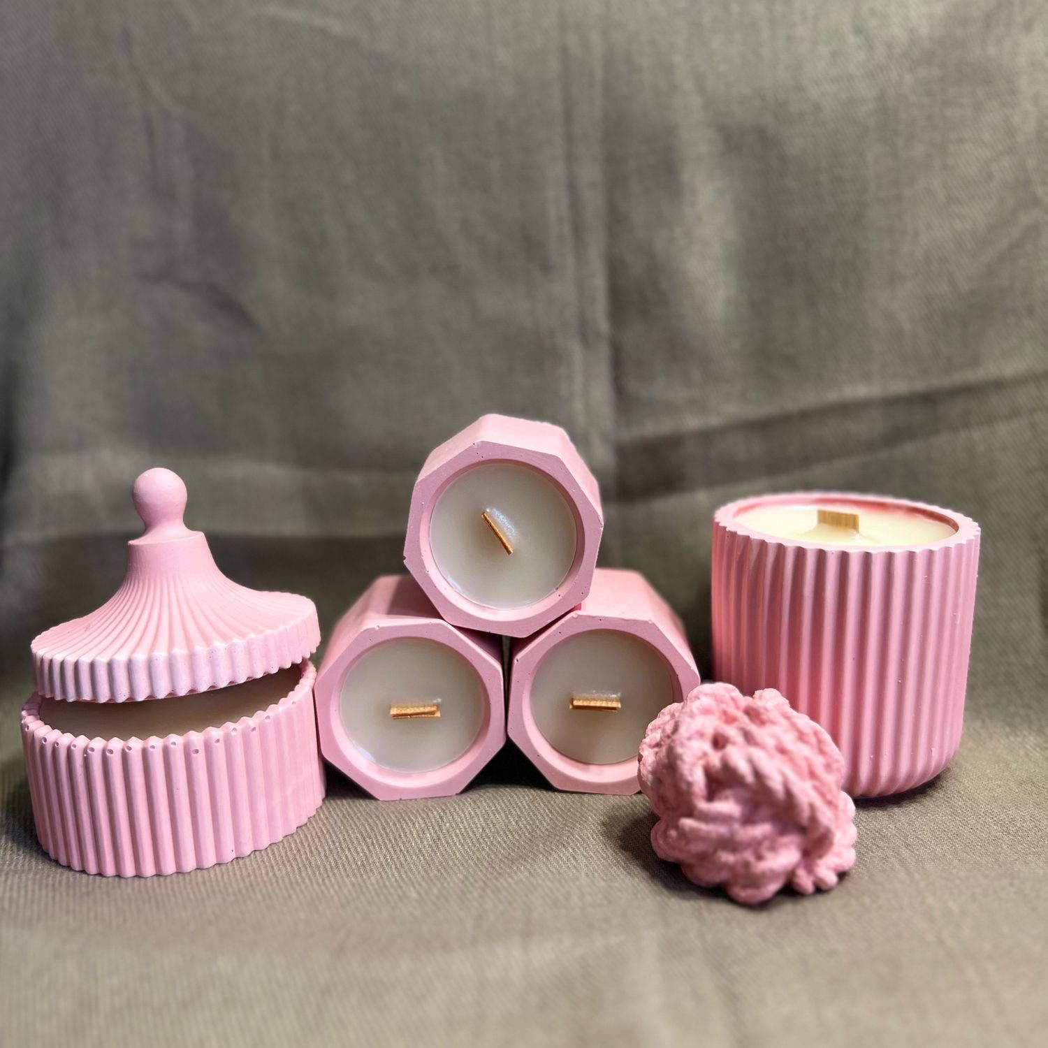 Гипсовые свечи с соевым воском в интернет-магазине Ярмарка Мастеров по ...