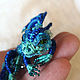 Dragon Adam, brooch dragon, blue dragon. Stick pin. master Alena Litvin. My Livemaster. Фото №5