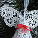 Christmas angel with red bow 2. Christmas decorations. Home&Decor. Online shopping on My Livemaster.  Фото №2