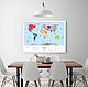 Order Map Of Travel Map Silver World. mybestbox (Mybestbox). Livemaster. . Decor Фото №3