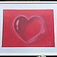Order Oil pastel painting of the heart with 3 D effect 'Main' 297h420 mm. chuvstvo-pozitiva (chuvstvo-pozitiva). Livemaster. . Pictures Фото №3