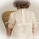 Christening dress linen Vologda lace art. 217. Baptismal shirts. flax&lace. My Livemaster. Фото №4