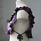 Felt collar with ties 'Violet sunset'. Collars. Katherine Markina (markinaek). My Livemaster. Фото №6