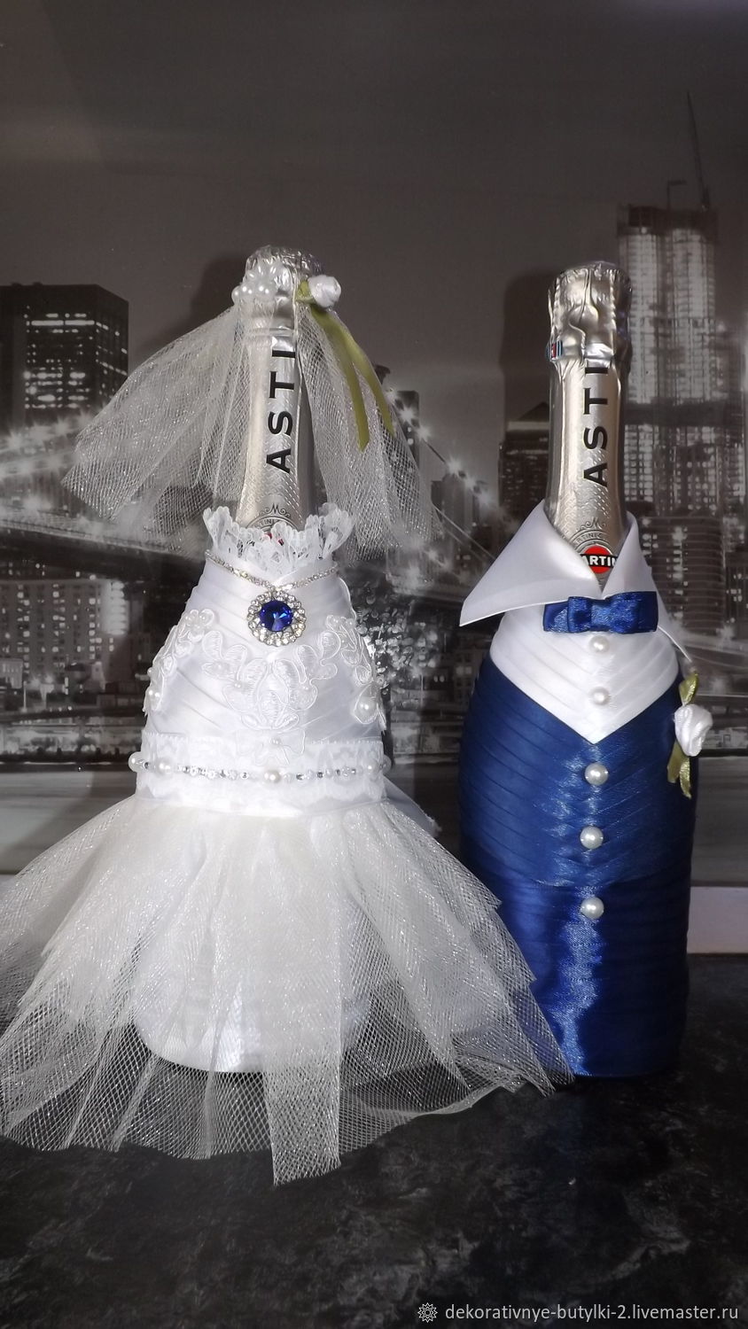  бутылка жених и невеста, Свадебные аксессуары, Сургут,  Фото №1