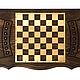 Handmade backgammon 'lion 2' Art. 029. Backgammon and checkers. Gor 'Derevyannaya lavka'. My Livemaster. Фото №4
