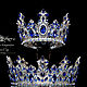 Тиара-корона для волос «Синяя птица»  в стиле D & G. Диадемы. Girandole. Ярмарка Мастеров.  Фото №6