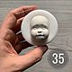 Order Mold No. №35 (form for making a face). homyakmarket (homyakmarket). Livemaster. . Blanks for dolls and toys Фото №3