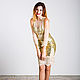 Golden dress with white lace. Dresses. Evening designer dresses GoldDress. Online shopping on My Livemaster.  Фото №2