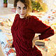 Sweater-blooming Liana. Sweaters. Yuliya knitting. My Livemaster. Фото №4