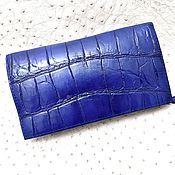 Сумки и аксессуары handmade. Livemaster - original item Vertical wallet made of the tail part of genuine crocodile leather.. Handmade.