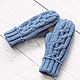 Order Knitted women's mittens ' iris'. marishino. Livemaster. . Mittens Фото №3