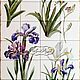 Tiles and tiles: Kitchen apron Irises No. №1. Tile. Flera Daminova Rospis farfora. (artflera). Интернет-магазин Ярмарка Мастеров.  Фото №2