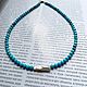 Заказать Чокер с жемчужиной. Чокер из турквенита. Чокер из камней. 4NADYA Jewelry. Ярмарка Мастеров. . Чокер Фото №3