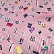 Жаккардовая плательная вискоза, буковки MSGM. Ткани. Элегантные итальянские ткани. Интернет-магазин Ярмарка Мастеров.  Фото №2