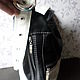 Leather bag with painted black Panther. Classic Bag. Innela- авторские кожаные сумки на заказ.. My Livemaster. Фото №4