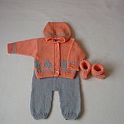 Одежда детская handmade. Livemaster - original item Knitted set for girls.. Handmade.