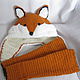 HAT, FOX knitted warm for women. Caps. Gala Devi (crochet design). My Livemaster. Фото №5