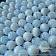 Голубой Халцедон сапфирин натуральный, гладкий шар, бусины 10 мм. Бусины. Мастерская красоты. Ярмарка Мастеров.  Фото №4