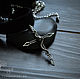 Black choker Sterling Silver Cross necklace pendant Gothic Jewelry, Pendants, Ulan-Ude,  Фото №1