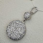 Украшения handmade. Livemaster - original item Silver pendant with Swarovski crystals. Handmade.
