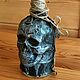 A bottle with a 'Skull' decor'. Bottle design. newandw. Online shopping on My Livemaster.  Фото №2