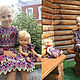 Same dress for the girl and her doll. Dresses. DECORYULECHKA. Ярмарка Мастеров.  Фото №6
