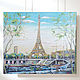 Buen tiempo cielo azul Francia París nave canal personas, Decor, Dmitrov,  Фото №1