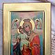 The mother of God is Worthy to eat.The merciful.Hand-minted icon. Icons. Peterburgskaya ikona.. Ярмарка Мастеров.  Фото №4