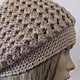 Knitted voluminous beret in beige color. Berets. Cozy corner (nadejdamoshkina). My Livemaster. Фото №6