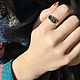 Natural VS Emerald 1,67 ct, silver emerald ring. Rings. Bauroom - vedic jewelry & gemstones (bauroom). My Livemaster. Фото №6