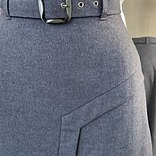 Одежда handmade. Livemaster - original item Skirts:Cashmere skirt with an asymmetrical slit. Handmade.