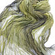 Batik scarf stole 'Forest moss'. Khaki, olive. 100% silk. Wraps. Silk Batik Watercolor ..VikoBatik... My Livemaster. Фото №6