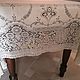 Lace tablecloth, very beautiful rich ornament. Tablecloths. ANTIK. ART. ITALY. My Livemaster. Фото №6
