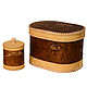 Caja de pan de corteza de abedul ' ornamento Natural'. Art. 0179. Storage Box. SiberianBirchBark (lukoshko70). Ярмарка Мастеров.  Фото №6
