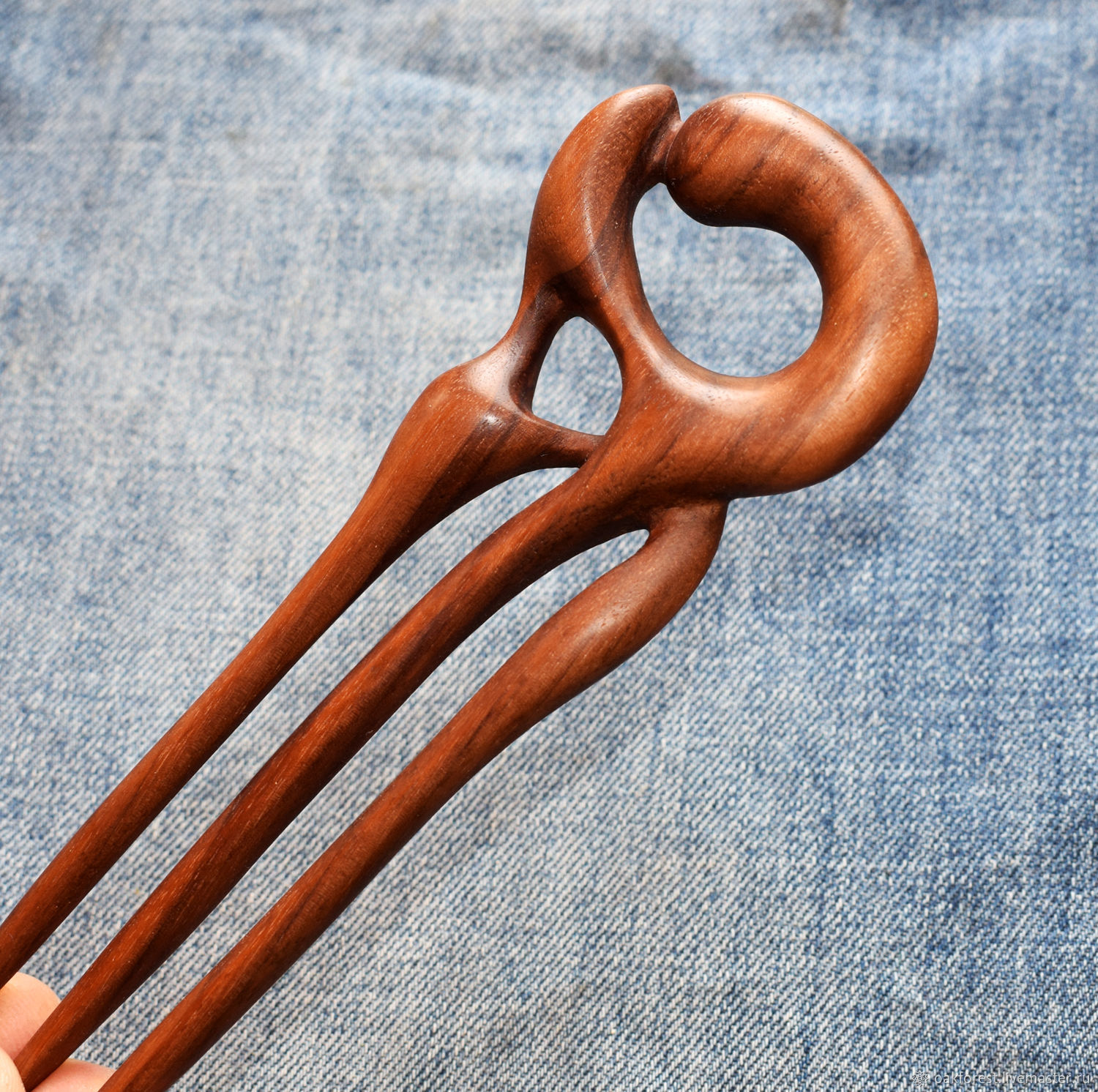 Dance wood. Ярмарка Мастеров заколки для волос. Hair fork. Wooden hair clip.