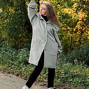 Одежда handmade. Livemaster - original item Wool coat made of Italian fabric. light grey.. Handmade.