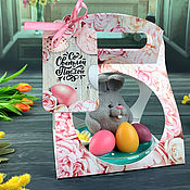 Косметика ручной работы handmade. Livemaster - original item Soap Easter composition in the dome Rabbit gray. Handmade.