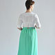 The skirt of chiffon is mint green with a border. Skirts. Tolkoyubki. My Livemaster. Фото №4