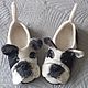  felted slippers ' French bulldogs'. Slippers. ElzyWool. Online shopping on My Livemaster.  Фото №2
