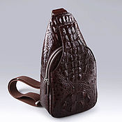Сумки и аксессуары handmade. Livemaster - original item Men`s shoulder bag made of crocodile leather IMAA0632K1. Handmade.